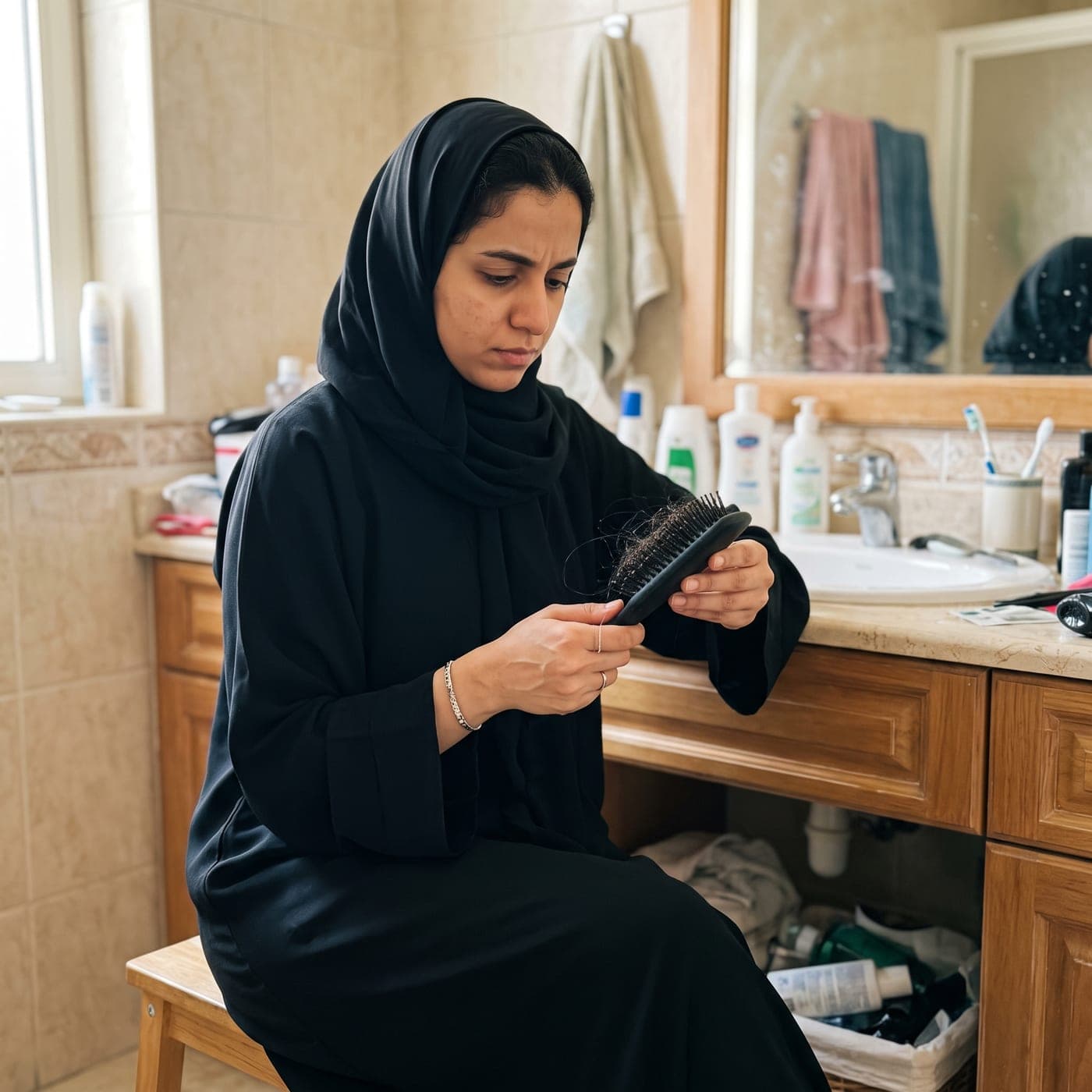 شعر وأظافر تعبانة